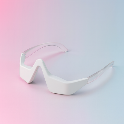 Glasögon med röd infraljusterapi och EMS