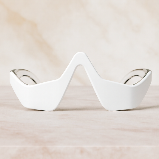 Glasögon med röd infraljusterapi och EMS